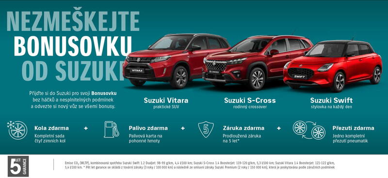 JEDINEČNÁ NABÍDKA NA VOZY SUZUKI